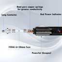 10FT 14WG 12V Cigarette Lighter Plug to SAE Quick Release Adapter Extension Charging Cable With 20A Fuse and LED Light