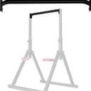 WATBKHE Power Tower Pull Up Dip Station Foldable, Pull Up Bar Station Adjustable, Multi-Function Home Gym, Strength Training Fitness Equipment, Triangular Design, for Home Outdoor