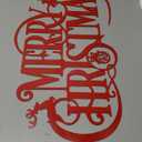 Metal Merry Christmas Wall Decor Christmas Sign Letter Decorative Hanging Plaque Suitable For Indoor Outdoor Room Yard Holiday Decoration