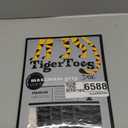 DOK TigerToes Premium Non-Slip Dog Socks for Hardwood Floors - Extra-Thick Grip That Works Even When Twisted - Prevents Licking, Slipping, and Great for Dog Paw Protection - Size Large (Classic Grey)