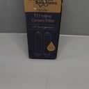 Membrane Solutions T33 Inline Water Filter, 2-Pack 1/4" Quick-Connect Replacement Cartridges for Refrigerator & Ice Maker, Post-Carbon Filter for Reverse Osmosis Systems, Push-to-Connect