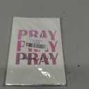 Pink Christian Photo Album 4x6, Pray on Over Through It 18 Pockets Small Picture Memory Book Photo Album Keepsake for Graduation Wedding Anniversary Travel Vacation