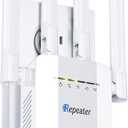 2026 New WiFi Extender Signal Booster for Home, Long Range WiFi Repeater Wireless Routers Signal Amplifier, Mesh WiFi 15X Faster Access Point with Ethernet Port, Easy Setup, 5 Working Mode (White)