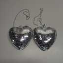 Luxshiny Funky Decor Hanging Disco Ball Mirror Disco Ball Reflective Party Decoration for Home Wedding 2 Pcs