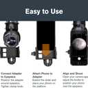 Celestron  Smartphone Adapter for Telescope, Binoculars & Spotting Scopes  Capture Images & Video Through Your Optics  Simple, Durable, Metal Body - Compact and Travel-Friendly