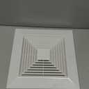 Baquler 1 Pcs 11 x 11'' Exhaust Bathroom Fan Cover with Springs Square Ceiling or Wall Mounted Ceiling Grill Vent Fan Fits Models 663 670 671 675 688 689 Ventilation Cover Replacement Accessories