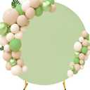 7.2FT Round Wedding Arch Cover for 7.2FT Circle Arch Stand, Thick Polyester Fabric Adjustable Circle Arch Backdrop Cover for Wedding Birthday Party Baby Shower Photography DecorationSage Green