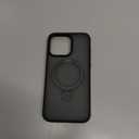 TORRAS Magnetic Ostand for iPhone 15 Pro Max Case, Military Grade Drop Tested, Compatible with MagSafe, Built in Kickstand, Translucent Slim Back Soft Edge 6.7 inch 2023, Frost Black