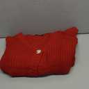 Women’s 2025 Fall Cardigan Sweater Soft Chunky Knit Cardigan Vneck Button Down Cropped Cardigan Outwear,Size Medium