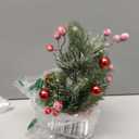 WeRChristmas 37 cm Frosted Decorated Christmas Tree with Gold Pot Table Decoration