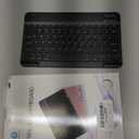 Ultra-Slim Bluetooth Keyboard Portable Mini Wireless Keyboard Rechargeable for Apple iPad iPhone Samsung Tablet Phone Smartphone iPadOS iOS Android (10 inch Black)