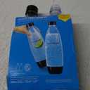 Sodastream 1L Twin Pack Dishwasher Safe Slim Bottle (Black)