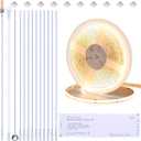 BENLUN 12V COB LED Under Cabinet Strip Lighting Kit 32.8ft, 4000K Natural White Cuttable LED Tape Lights 8W/M CRI 93 320LEDs/M with Dimmer and Power Supply for Kitchen Bookcase Shelf Display