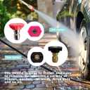 High Pressure Hose Nozzle for Garden Car,Heavy Duty Metal Jet Nozzle for High Power washers Outdoor Clean