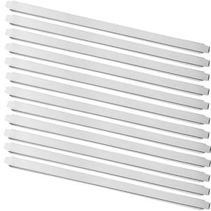 (Set of 12) 20" Stainless Steel Steam Table Adapter Bars  Hotel Pan Divider for Full & Fractional Size Pans, Commercial Food Service Use (12, 21 inches Long)