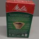 Melitta #2 Cone Coffee Filters, Natural Brown, 100 Count - Fits all 2-6 Cup Cone Coffee Makers and 1-cup Pour-Over Brewers, Compostable, Tear-Resistant, Made in USA