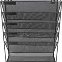 Hanging Wall File Wall with 5 Pockets Wall for Files Documents Magazines Literature Wall File Holder for Home Office