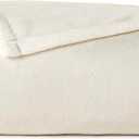 Casual Living Twin/Twin XL Fleece Blanket Fluffy Warm Cozy Bed Blankets for Dorm or Bedroom Decor Soft Plush Thick Fuzzy Oversized Big Throw for Couch Bed or Outdoor, 66-inch x 90-inch, Ivory White