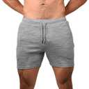 Roanhorse Men’s 100% Merino Wool Training Shorts – 5" Inseam – Athletic Fit – Plastic-Free Contact, Breathable, Large