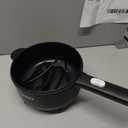 Dezin Hot Pot Electric, 2L Non-Stick Sauté Pan, Rapid Noodles Cooker, Mini Portable Pot for Steak, Egg, Fried Rice, Ramen, Oatmeal, Soup with Power Adjustment, College Dorm Room Essential