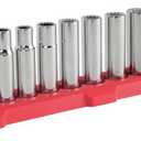 CRAFTSMAN Deep Socket Set, 1/2-Inch Drive, Metric, 11-Piece (CMMT12049)