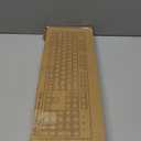 VMUND K968 Retro Typewriter Mechanical Gaming Keyboard - RGB Backlit Wired with Blue Switches, Media Control Knob for PC