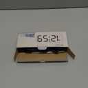 Peakeep Small Digital Alarm Clock Plug in for Bedrooms Bedside, Tiny Electric Clock Large Big Numbers Display Battery Backup for Desk Table, 6 Dimmers, 5 Adjustable Alarm Volume (White)