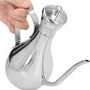 Tissting 304 Stainless Steel Oil Dispenser Bottle 350ml/11.83oz - Kitchen Olive Oil Vinegar Dispenser with No Drip Spout, Leak-Proof Lid, Easy Pour Design for Cooking, Salad, Soy Sauce(350ml)
