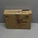 EHWINE 12 Pack Acrylic Sign Holder 8.5 x 11, Silver Picture Frame Stand up Table Top Sign Holders, Slanted Back Paper Holder Clear Display Stand Menu Flyer Holder for Wedding Party