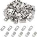 30Pcs M8 Spring T Nut 4040 Aluminum Extrusion T Nuts, Roll-in T Spring Nuts, M8 Half Round T Nut Tee Slot Nuts for 3D Printer, CNC Router, 4040 Series Aluminum Extrusion Profile with Slot 8mm