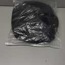 Z&X Organza Church Fascinator Wedding Tea Party Derby Hats for Women Flower Wide Brim Sun Hat (06c Black)