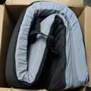 CYMULA Camping Cot Mattress 2in Memory Foam Sleeping Pad,Soft Warm Non-Slip Camping Mattress Topper with Retaining for Adults,Portable Roll up Pad for Travelonly Mattress (Grey)