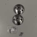 2 Pack Brushed Nickel Door Knob Round Rosettes, Old Door Knob Rosettes Plate Replacement for Interior Doors