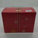 Snowman Christmas Snow Globes Red Truck Carrying Christmas Tree Water Lantern, 8 Christmas Music, Holiday Decorations Gifts for Family, Children or Friends (9'')
