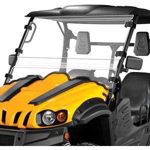 MDPROMCP Front Windshield Scratch Proof Compatible with Massimo MSU HiSun Axis Coleman Outfitter Bighorn Challenger 500 700 UTV Windshield Heavy Duty PC Clear