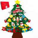 Felt Christmas Tree - 3.5 FT DIY Felt Christmas Tree Set for Toddlers, with Storage Bag, 33Pcs Glitter Ornaments for Kids Christmas Crafts Christmas Decorations