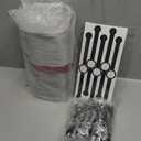 50 Pack Mini Cake Pans with Lids and Spoons Small Aluminum Foil Pans Square Baking Cups Disposable Ramekins Cupcake Liners for Brownie Pie (Red, 10 oz)