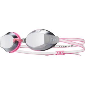 TYR Black Ops 140 EV Racing Mirrored Swim Goggles Women's Fit (Pink)