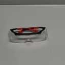 NoCry Safety Glasses Over Eyeglasses for Men and Women with Anti Scratch Lenses and Integrated Side Shields  Adjustable Temples with Anti-Slip Tips  100% UV Protective Eyewear  ANSI Z87 Certified (Black & Red)