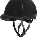 Adjustable Horse Riding Kids Helmet Equestrian for 2 to 6 Years Old, S Size and Head Size 48 to 54cm (Black)