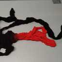 Women Body Stockings Sexy, Exotic Dancer Fishnets Lingerie Glow Party, Fishnet Bodysuit Rave Outfits Club (Gradient Red Black, One Size)