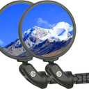 BriskMore Bike Mirrors, Bike Bar End Mirror, HD Glass Convex Lens Bicycle Rearview Mirror, Safe Cycling Rearview Mirror, Easy to Install