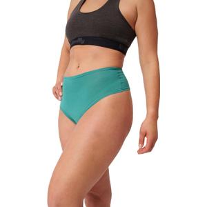 Women's Merino Classic Thong By Woolly | RWS Certified | Soft, Breathable, Seattle Designed (Medium, Emerald)