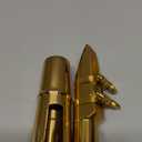 Alto Sax Saxophone Mouthpiece w/Cap & Ligatures, Brass Metal Eb Alto Sax Mouthpieces for Saxophone Professionals and Beginners (Gold - 5C)