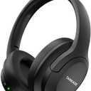 TANKASE Active Noise Cancelling Headphones, Wireless Over Ear Bluetooth Headphones,100H Play Time Bluetooth Headphone with Microphone,Lightweight and Foldable Comfortable Deep Bass for Work/Gym Black