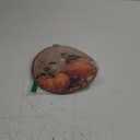 Voxitura Farmhouse Fall Pumpkin Bird Wall Art Round Framed, Vintage Rustic Wall Decor Canvas Hanging Living Room, Autumn Paintings Prints Artwork Decorations for Bedroom Thanksgiving Halloween 10x10in