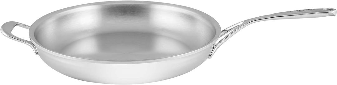 Demeyere Atlantis Proline 12.6-inch Stainless Steel Fry Pan with Helper Handle