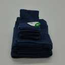 GLAMBURG Ultra Soft 8-Piece Towel Set - 100% Pure Ring Spun Cotton, Contains 2 Oversized Bath Towel 27x54, 2 Hand Towel 16x28, 4 Wash Cloths 13x13- Ideal for Everyday use, Hotel & Spa - Mineral Blue