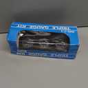 52mm 3 in1 Car Meter Auto Gauge Kit(8-16V Volt Meter +100-250 Water Temperature Gauge+ 0-100 psi Oil Pressure Meter) Triple Auto Dashboard Gauge Set with Black Console for 12V Cars