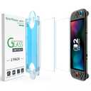 amFilm Auto-Alignment OneTouch for Nintendo Switch 2 Screen Protector [7.9''] 2025 Tempered Glass, Accessories, 30 seconds Installation, Bubble Free, Anti-Scratch, Touch Sensitive, Ultra-Clear [2Pack]